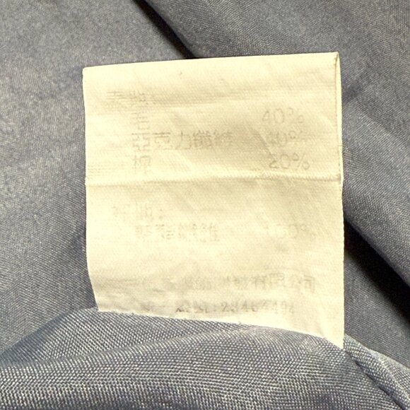 Grey Wool Midi Dress w/ White Lace-up Front Detail & a Back Slit Below the Knee - Picture 12 of 16